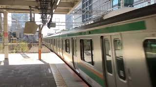 E231系上野東京ラインの回送列車川崎駅通過