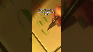 how to do calligraphy for complete beginners #shorts
