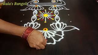 🌺RathaSapthami Muggulu🌺5X5 dots Ratha Saptami Rangoli🌺 Ratham Kolam🌺Thaipoosam special kolam Muggulu