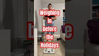 Weighing in before the holidays. 50lbs gone! #weightlossjourney #losing100pounds #obese #motivation