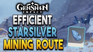 Efficient Starsilver Mining Route! - Up to 100 per run! -【Genshin Impact】