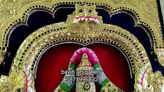 #TANJORE PAINTING 3D LAKSHMI BALAJI