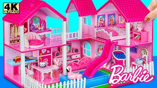 How to Build AMAZING Pink Barbie Dream House with Water Slide From Cardboard❤️ DIY Miniature House