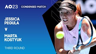 Jessica Pegula v Marta Kostyuk Condensed Match | Australian Open 2023 Third Round