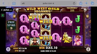 PULSZ - Wild West Gold Megaways Big win