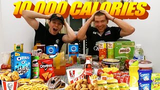 EATING 10,000 CALORIES IN 1 HOUR CHALLENGE!!