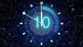 DÉCOMPTE NOUVELLE ANNÉE 2025, 30 Secondes Timer avec des effets sonores (4K)