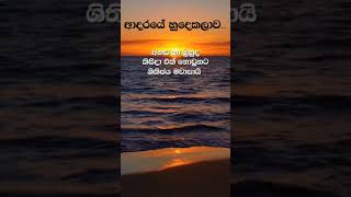 ඔයත් ආදරේ ඇතුලේ හුදකළවෙන් ඉන්න කෙනෙක්ද comment කරන් යන්න....