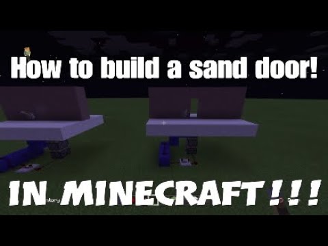 How To Build... A SAND Door In Minecraft!!! - YouTube