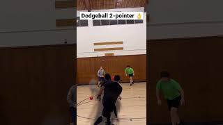 How to hit two birds with one stone in #dodgeball #highlights #shorts - 65