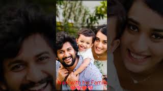 South Superstar Nani \u0026 His Beautiful Family| #shorts #nani |