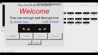 Encryption and decryption of text using simple cipher algorithms Python 3.5