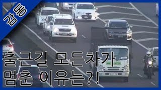 [감동] 출근길 모든차들이 멈춘 이유는?!