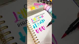 Cómo hacer lettering #shorts #tutorial #lettering #caligrafia