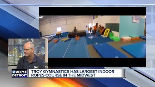 Troy Gymnastics' Indoor Ropes Course