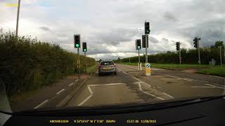 Driver uses wrong lane to queue jump.