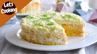 Салат “MIMOSA” вкусный рецепт | 5 minutda tayyorlanadigan salat | Let’s Cooking