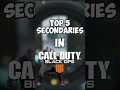 TOP 5 SECONDARIES IN BO4! | Call of Duty Shorts