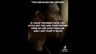 y/n and her dad (Klaus) are fighting #klausmikaelson #theoriginals #yn