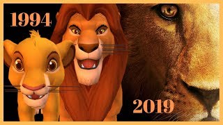 the lion king transformation 1994 versus 2019