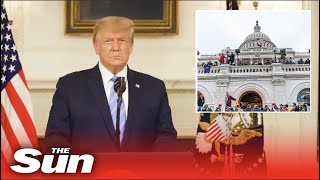 Trump slams ‘heinous’ riots \u0026 accepts Biden win for 1st time in shock u-turn