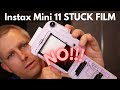 BROKEN Instax Mini 11 STUCK FILM and How to FIX