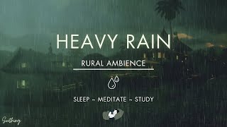 Heavy Rain No Thunder | No Ads | Soothing Rain Sounds For Sleeping