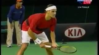 2004 Australian Open 1/4 - Federer vs Nalbandian