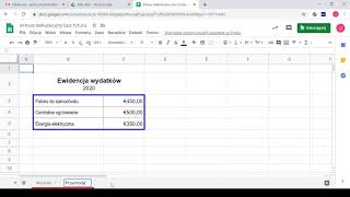Edycja i formatowanie Arkusza Google cz. 2