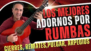 Los MEJORES ADORNOS, REMATES y CIERRES Fáciles de Guitarra por RUMBAS