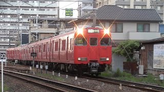 [ 引退か ]名鉄6000系6029F+6049F 5880Fﾚ準急中部国際空港 岩倉駅発車