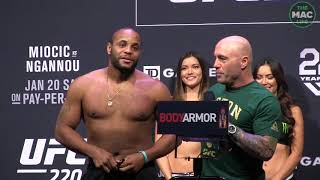 UFC 220: Daniel Cormier vs Volkan Oezdemir Face Off