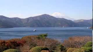 神奈川県　恩賜箱根公園の紅葉と富士山 2/3