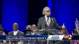 Rev. Al Sharpton speaks at AJ Owens' funeral in Ocala, calls for justice and accountability