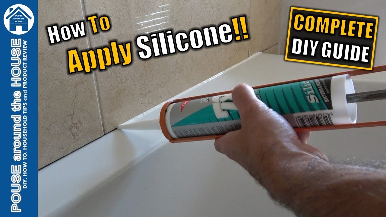 How To Apply Silicone Sealant DIY Guide. Silicone Caulk Application For ...