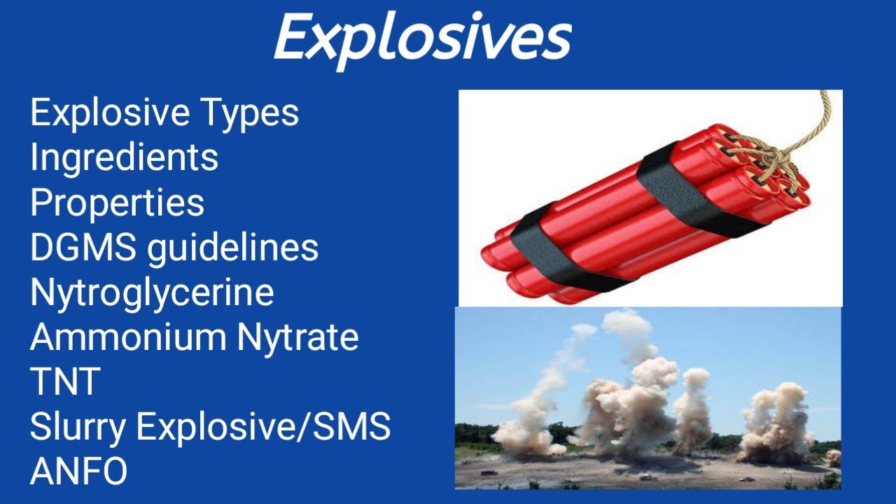 Explosive Used In Mines # Different Types Of Explosives Used In Mines ...