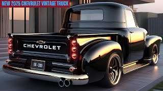 Chevy Just Brought Back a Classic! Meet the 2025 Vintage Truck!