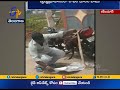 snake found in bike caught by snake society members at karimnagar