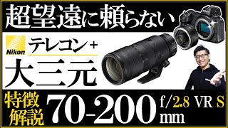 Nikon 大三元の望遠ズームレンズとテレコンがミラーレス一眼カメラで人気の理由や特徴を解説【NIKKOR Z 70-200mm f/2.8 VR S / TELECONVERTER TC-2.0x】