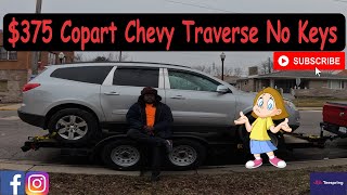 Unbelievable! We Won A Copart Chevy Traverse For Only $375 With A Fiery Surprise Under The Hood!