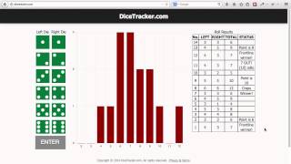 Craps | Dice Influence | DiceTracker.com