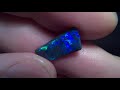 2.30cts lightning ridge black opal carving