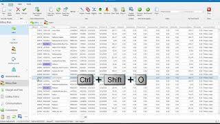 Optimax RCM TCM List View Shortcuts