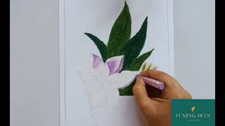 draw succulent plant | draw succulent step by step| drawing succulent | drawing leaves tutorials L-3