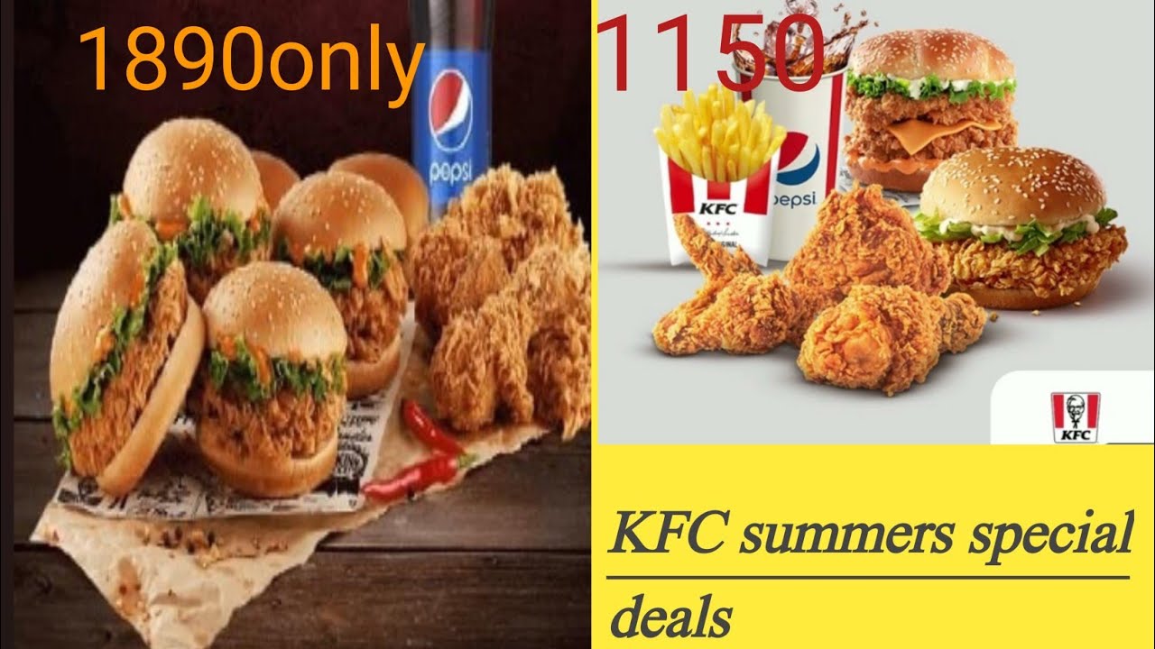 KFC Family Deal's With Prices 2023|discount Deal|kfc Crispy Fried ...