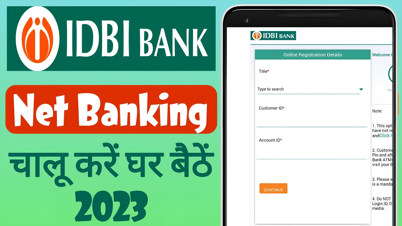 IDBI Bank Net Banking Kaise Chalu Kare | IDBI Net Banking Register ...