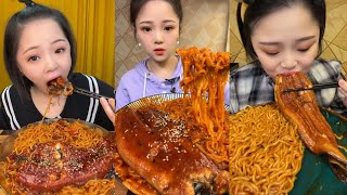 MUKBANG/ASMR SPICY NOODLE WITH EEL KUAISHOU KWAIVIDEO | Chinese Eatingshow