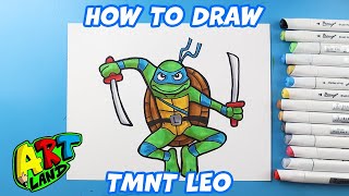 How to Draw Teenage Mutant Ninja Turtles Leo from TMNT l Mutant Mayhem