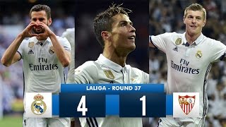 Real Madrid 4-1 Sevilla Hd 1080i Full Match Highlights (14/05/17)