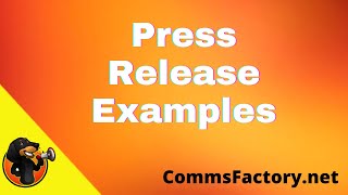 Press Release Examples